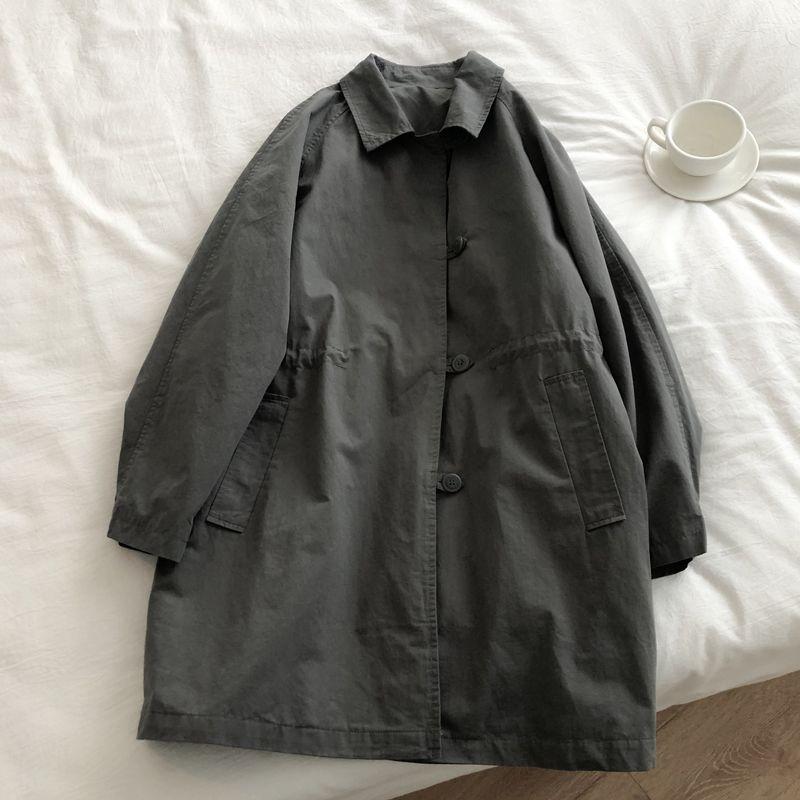 

Распродажа Снятие со счета Большой бренд Внешняя торговля Женская одежда Легче всего сочетать Свободный Средней длины Длинный Плащ Женское пальто Осень и Зима Dark gray green All yards