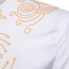 Camicia Dashiki a maniche lunghe con stampa africana di lusso IC, camicetta da uomo autunno inverno