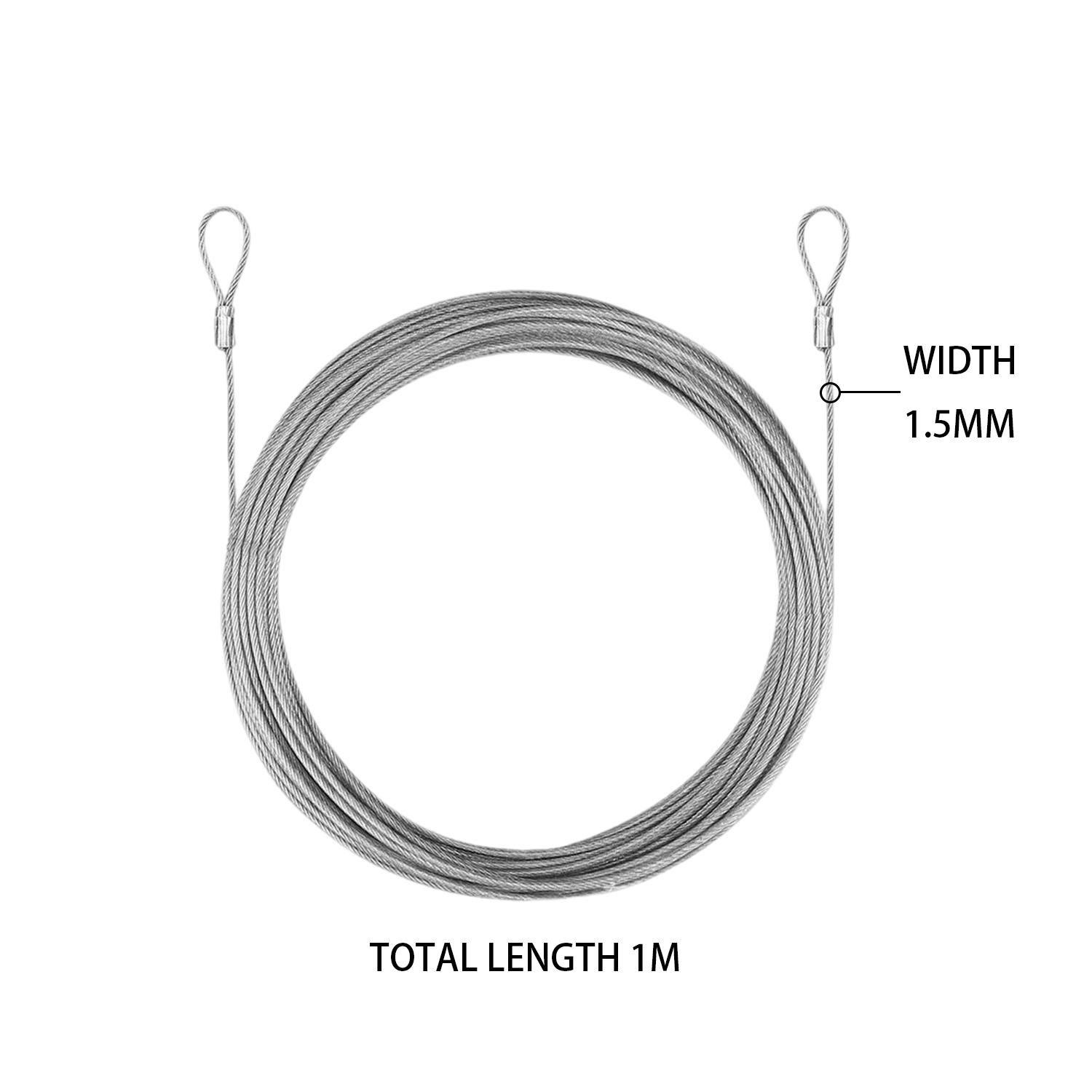 

1/10M Stainless Steel Wire Canopy Rope DIY Pull Cord Wire Ropes Fishing Lifting Cable Hanging Clothes Rustproof Hardware Tools 1roll