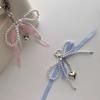 Bag Pendant Plaid Ribbon Bow Key Chain Cartoon Phone Pendant Balletcore Keychain  Birthday Gift