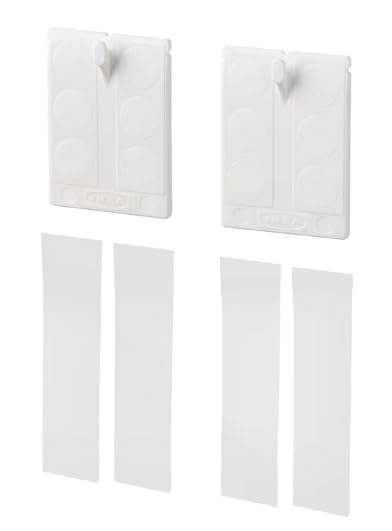 IKEA SANNAHED Frame, Black, 25 Cm X 25 Cm (604.591.23) and ALFTA Adhesive Hooks for Frames, White (903.828.44)