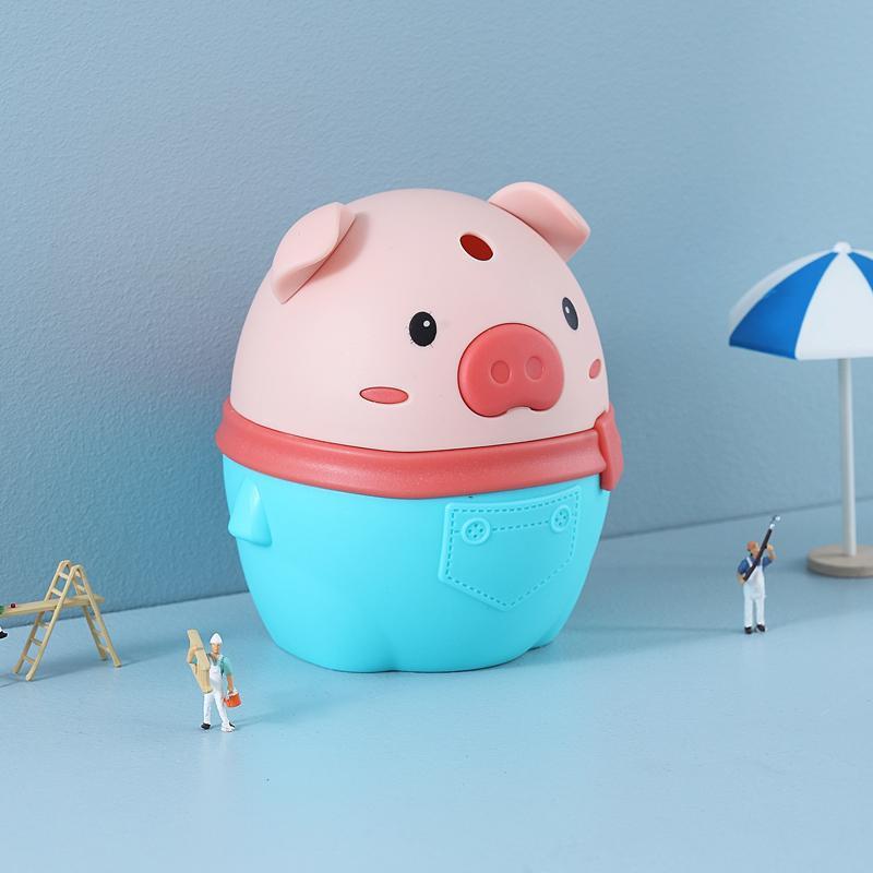 Toothpick box cute cartoon piggy toothpick holder automatically pops up toothpick jar