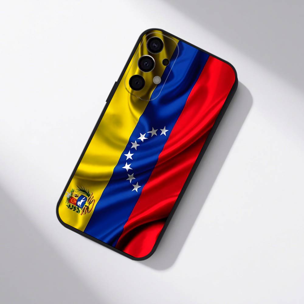 Flag OF The Venezuela Venezuelan Phone Case For Samsung S25,S24,S21,S22,S23,S30,Ultra,S20,Plus,Fe,Lite,5G Black Cover