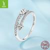 Arrow Full Zircon Ring, Cross-Border Classic Design S925 Sterling Silver Ring Jewelry.
