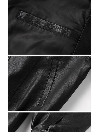 Men's Heavyweight Retro PU Leather Jacket - Autumn Trendy, Simple Loose Black Casual Workwear Outerwear