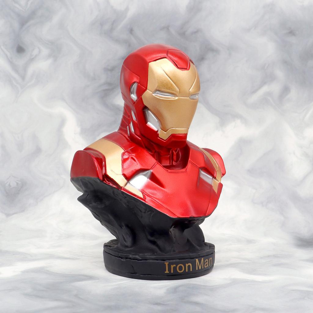 Atemberaubendes 16cm Eisen Schwarzer Panther Halbfigurenmodell Perfekt für Schreibtischdekoration Geschenke