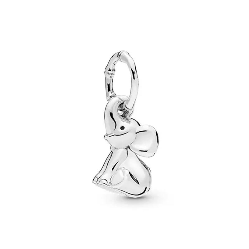 925 Silver Plated Cute Animal Charm Beads DIY Necklace Bracelet Gift Enamel Dog Panda Penguin Fashion Jewelry