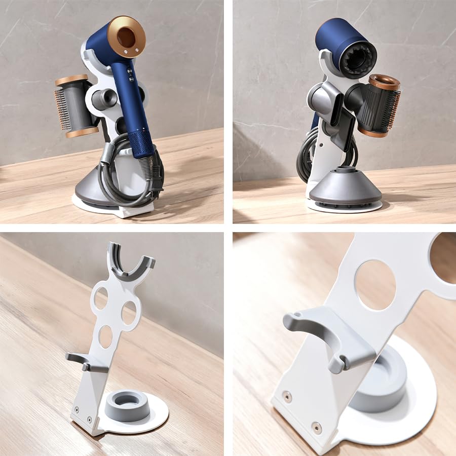 ZAZ Dyson Supersonic Ionic Hair Dryer Compatible Storage Attachment Attachment Holder with Cord Magnetic Dryer Compatible with New White Stand,