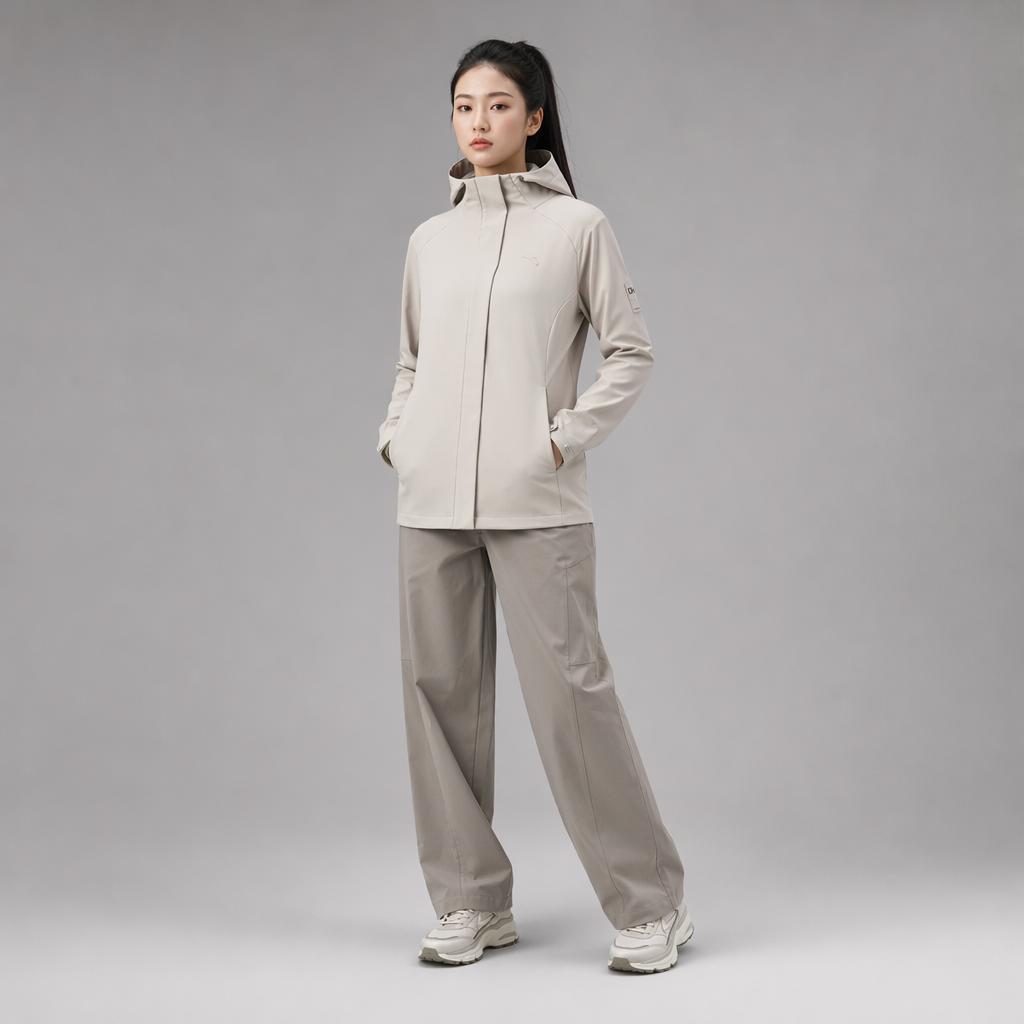 Anta Chn Comprehensive Training Series Thickened Jacket Spring 2026 Women Jacket Mushroom-Gray 162617608-1