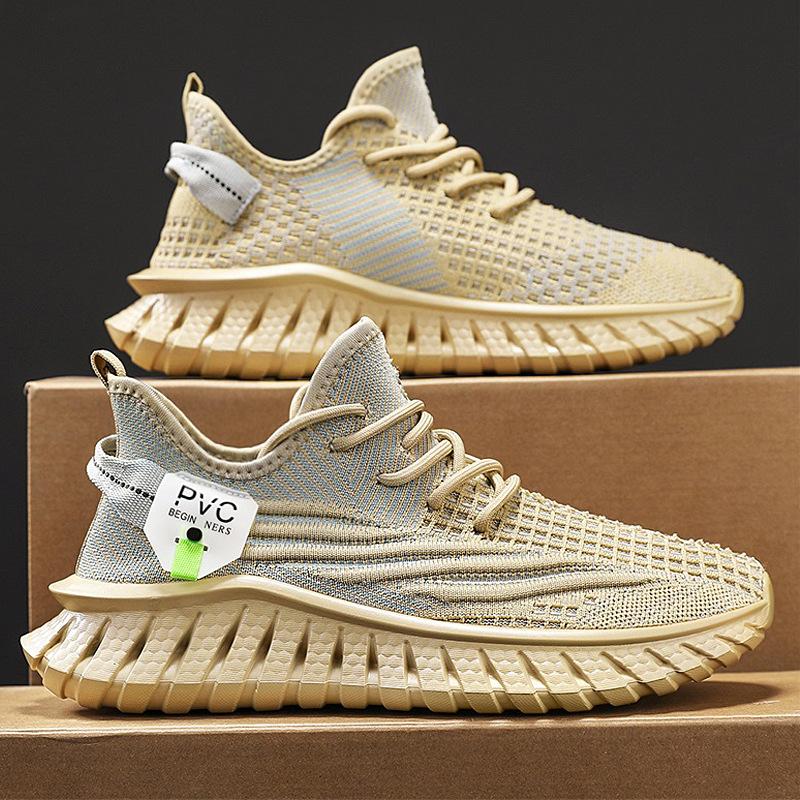 New Shoes for Men Casual Sport Shoes Spring Breathable Mesh Sneaker Comfortable Lace-up Trainers