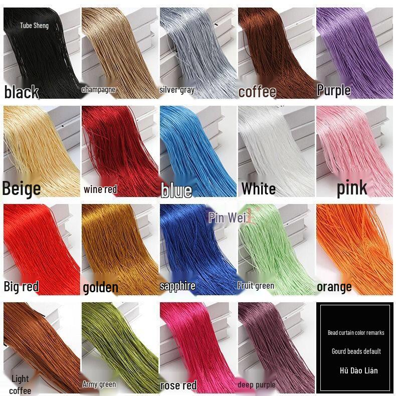 Thickened Crystal Bead Door Curtain - Decorative Hanging Divider for Living Room, Window, or Entrance.