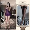 Sex underwear large size high-end stunner lace perspective temptation hip-wrapped nightdress pure desire mesh suspender nightdress