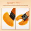 10 Pcs Orange Handle Nylon Bristle Watercolor Brush Set with Canvas Bag for Kids Adult DIY Handcraft Painting