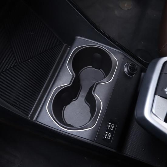 TPE Center Console Cup Holder Storage Box Organizer Tray For BMW X1 U11 -24