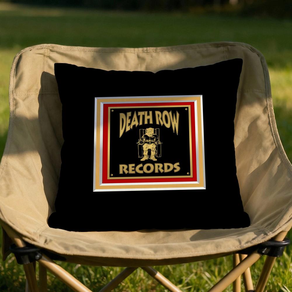 DDeath Row Records Cushion Cover Soft Reversible Durable Pillow Cover MultiScene Use for Home Car Daily Comfort