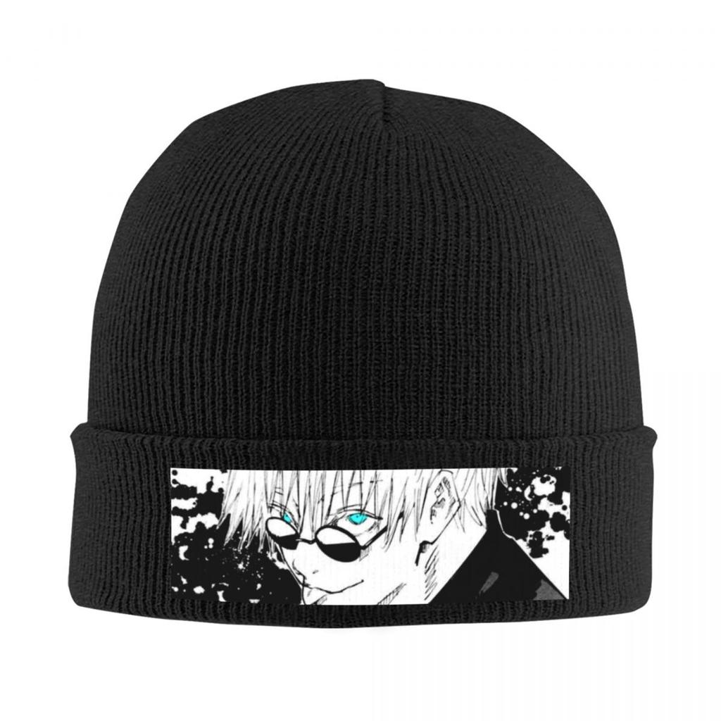 Gojo Manga Kawaii Japanese Anime Warm Knitted Cap Fashion Bonnet Hat Autumn Winter Outdoor Beanies Hats for Men Women Adult