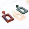New Popular European and American Style Acrylic Wood Earrings, Simple Resin Trendy Earrings