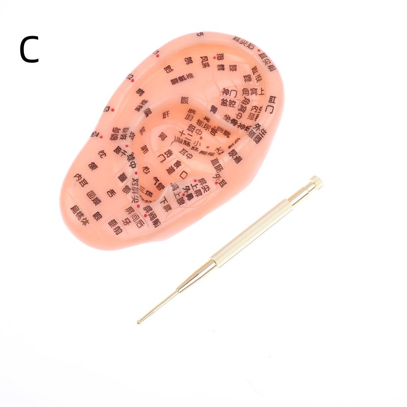 Pvc Material Ear Massage Model Reflex Area Acupoint Teaching Auricle Therapy Tool Ear Acupuncture Model Medical Supplies Health