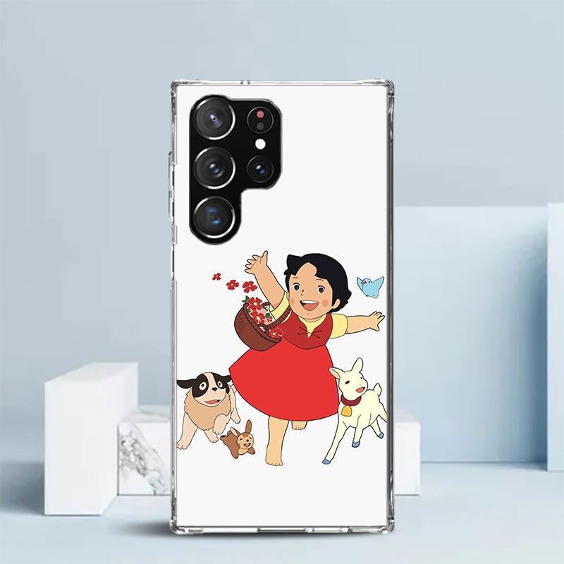 

Heidi Cute Cartoon Soft Cover for Samsung Galaxy S25 Edge S26 S24 S23 Ultra Phone Case S22 S21 Plus S20 FE Print Pattern Shell G Samsung S21 Ultra