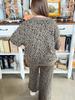 2025 Winter Women's Leopard Print Casual Two-Piece Suit Set: Trendy European-American Fashion
