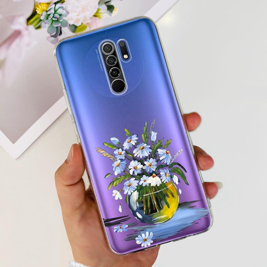For Xiaomi Redmi 9 Case Stylish Painted Fundas 6.53'' Soft Silicone Phone Case For Xiaomi Redmi 9 Prime Redmi9 Back Cover Bumper