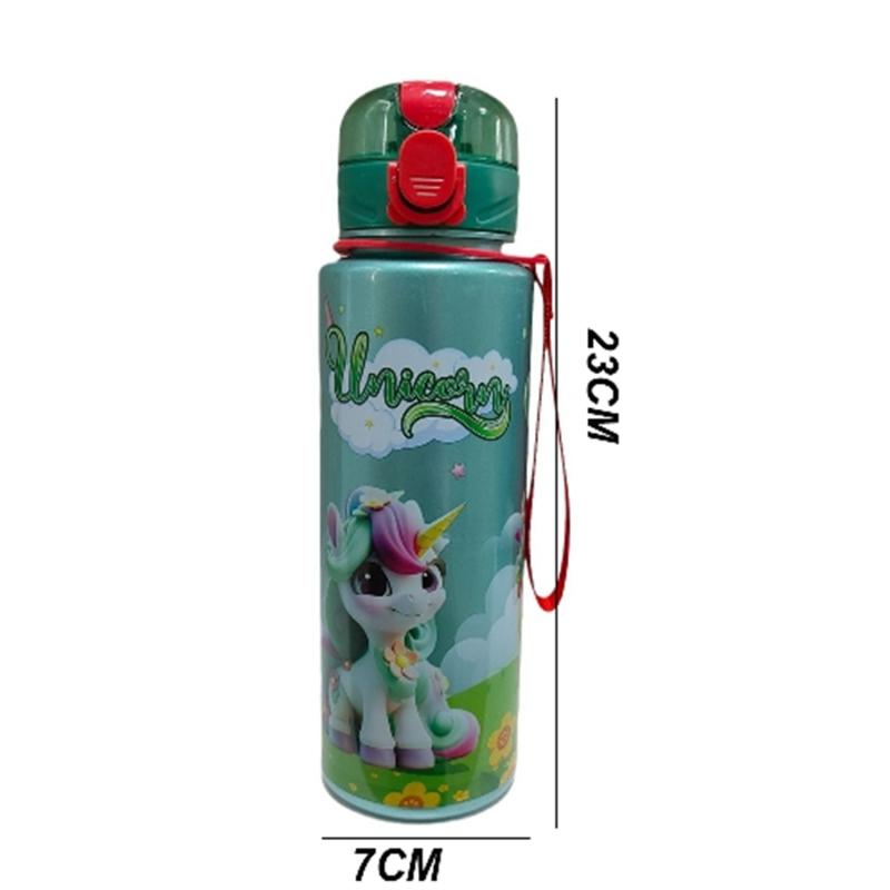 700ml Cute & Durable Space Cup BPA-Free Cute Unicorn Water Bottle Portable Water Bottle Flip cup with handle