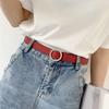 Black Pu Classic Belt For Women With Versatile No Hole Design Ideal For Any Attire Casual