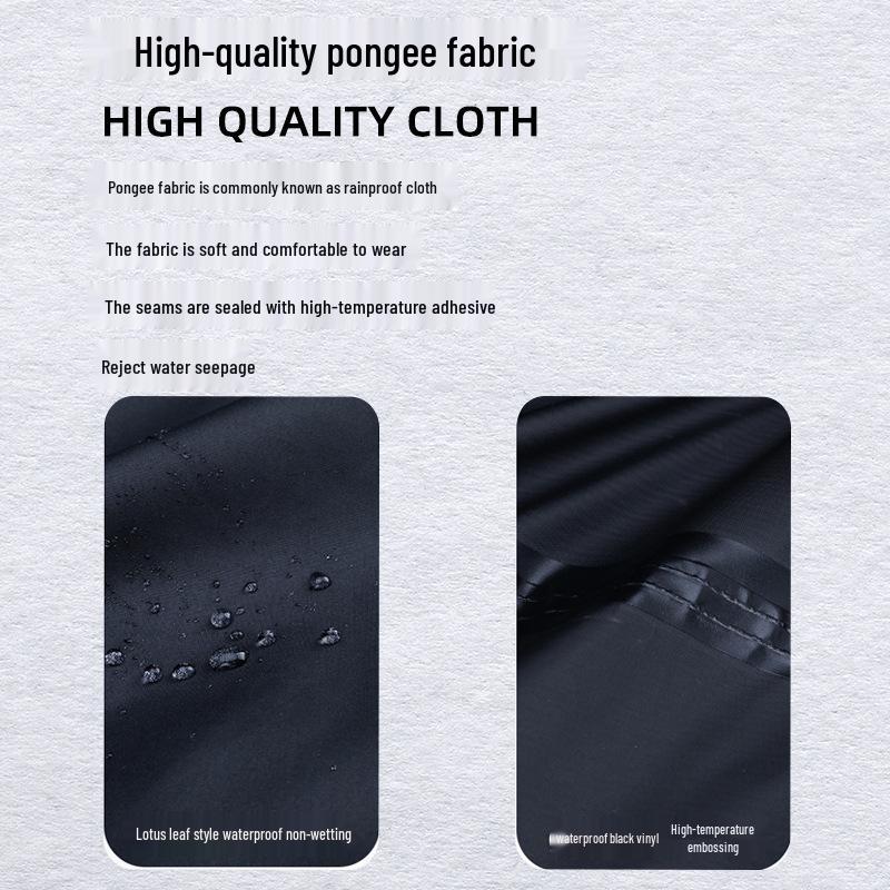 Adult One-Piece Long Raincoat: Fashionable, Thickened, Lengthened Outdoor Windbreaker & Cycling Poncho