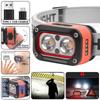 Strong Light Work Headlight Three-light Source Night Running Headlamp LED Headlamp  Hiking