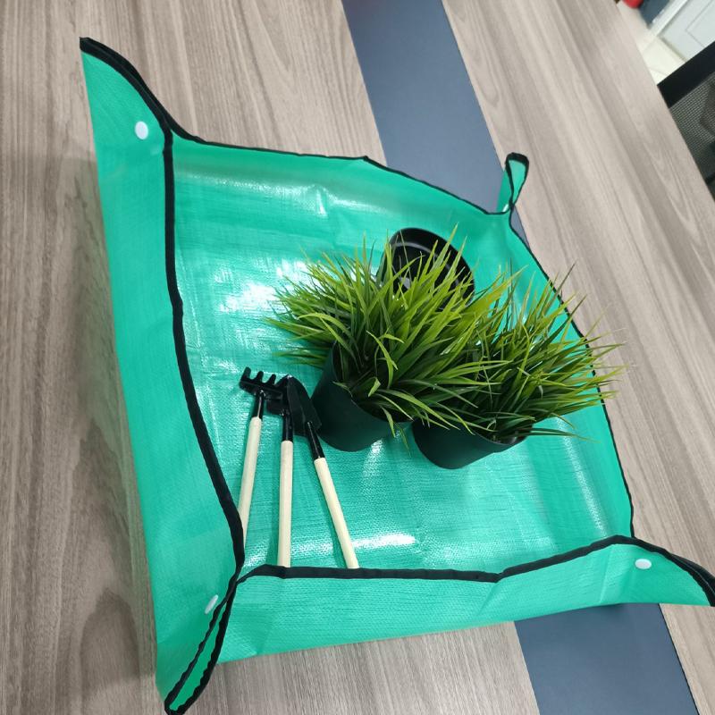 Pflanzmatte 50 cm - 150 cm Garten-Blumenerde-Pad Faltbare Gartenpflanze Blumentopf Umpflanzen Wasserdichte Matten Pflanzenzubehör