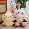 Cute Hachiware Plushies Usachi Wear Clothes Usagi Plush Toy Adorably Chiikawa Hachi Self-deprecating Bear Stuffed Doll Kids Gift