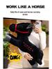 2026 Year of the Horse Zodiac Mascot Plush Toy - Black Horse New Year Gift