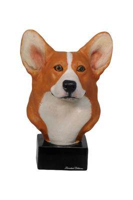 Welsh Corgi - Painted Figurine, Statue, Figure, Made by the Artist, Brand