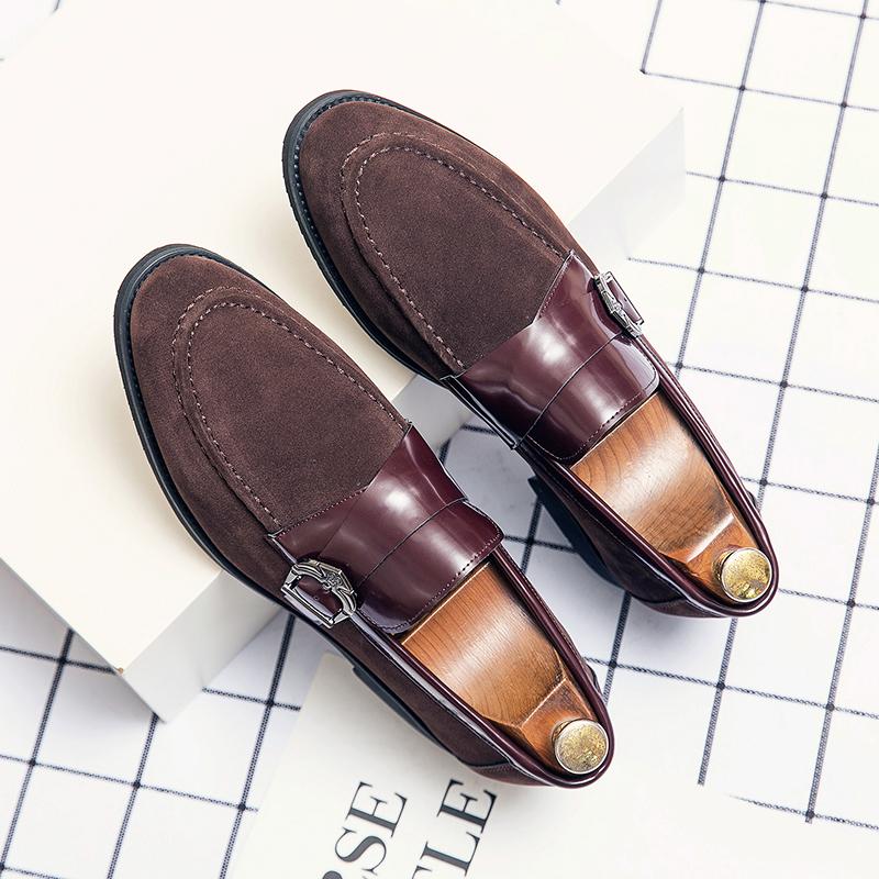 Classic Brand Men'S Leather Casual Shoes Soft Sole Comfortable Flat Bottom Loafers For Commuting Daily Men'S Driving Shoes