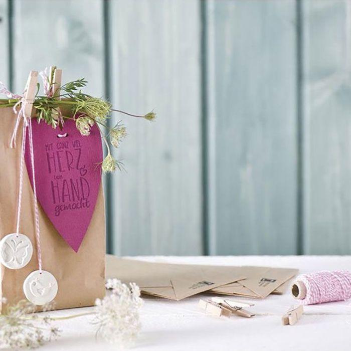 Ficelle bicolore rose et blanc 35 m x ø 1 mm