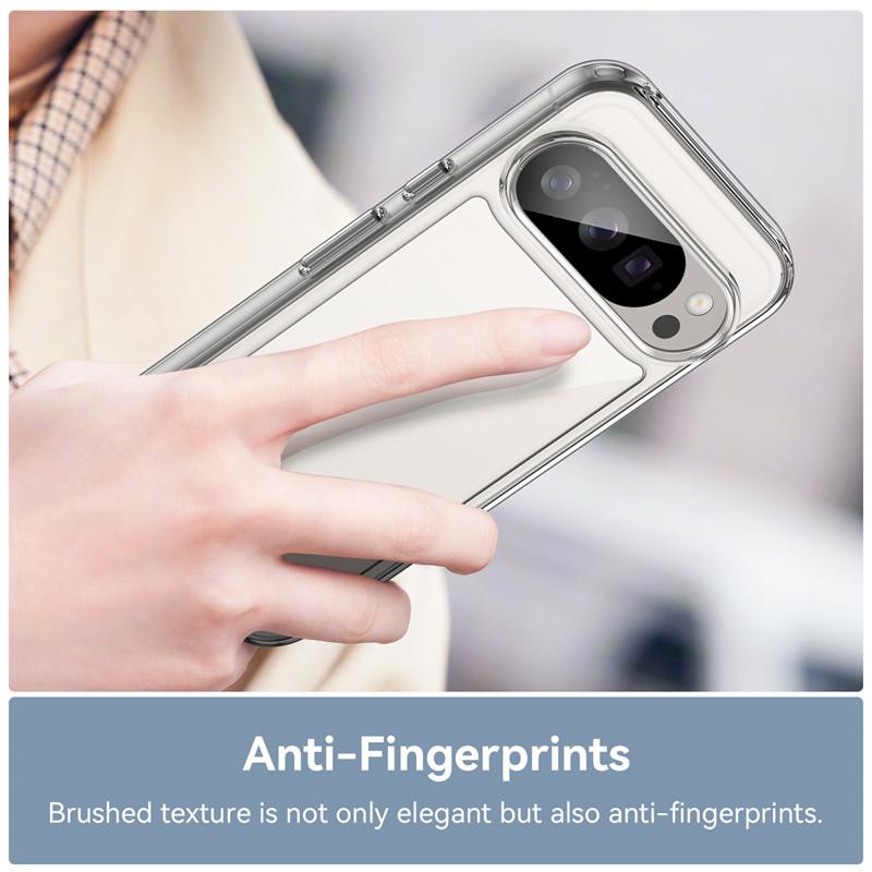 Funda For Google Pixel 10 Pro Case For Google Pixel 10 Pixel 10 Pro Cover Clear PC + Silicone Shockproof Protective Phone Cover