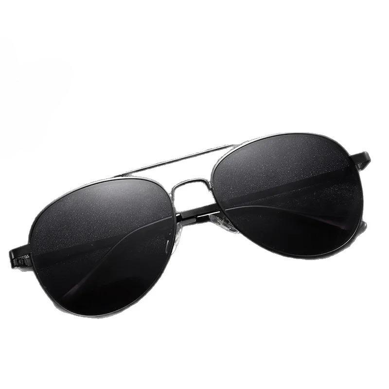 Men's Driving Myopia Glasses Outdoor UV400 Polarized Sun Glasses Metal Double-Bridge Frog-Eye Glasses Classic Square Eyewear