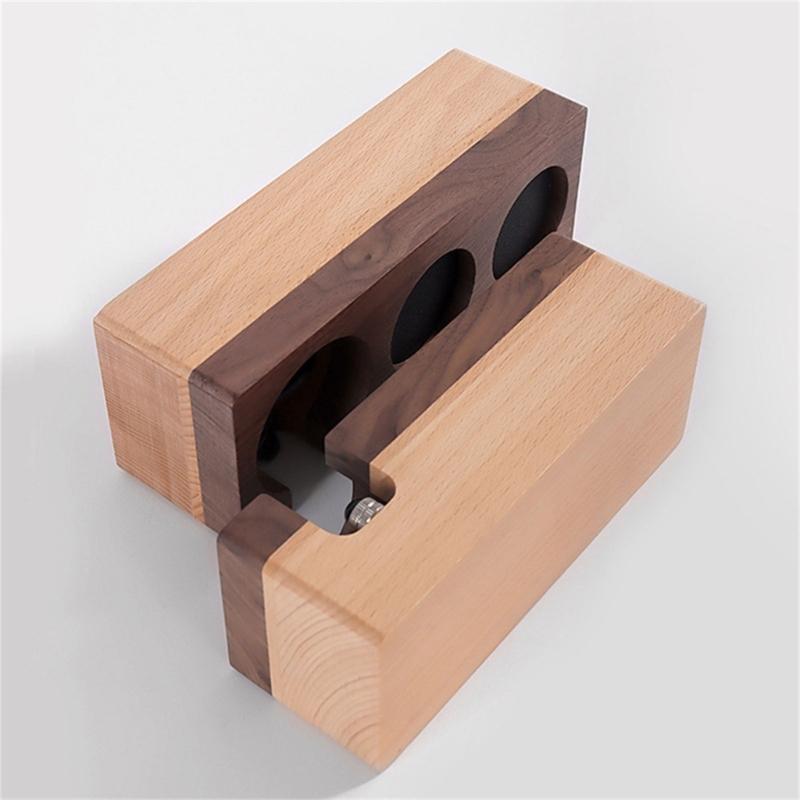 Coffee Tamper Holder Espresso Tamping Station Coffee Tools Rack Coffee Accessories Wood Materoal Gift for Coffee Lover