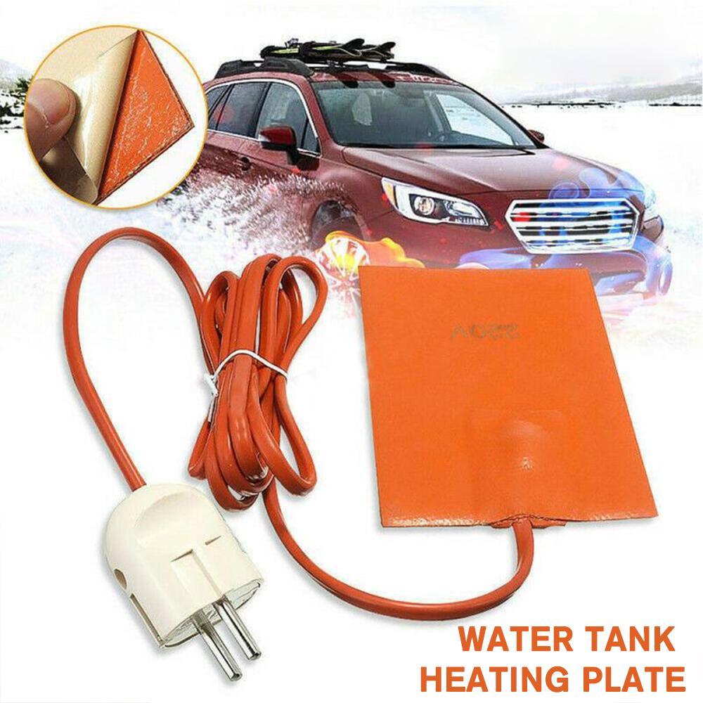 150W 220V Car Water Tank Antifreeze Heater Silicone Rubber Thermostat Heating Plate Oil Pan Hydraulic Tank Heating Plate Mat