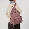 Schultasche Rucksack Damen 1011 neue Retro-Lederschultasche weiblich College-Studentin High-School-Schülerin einfache vielseitige Pendler-Rucksacktasche