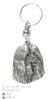 Bearded Collie, Highland Collie, Mountain Collie - Silver-plated Dog Pendant, Handbag Decoration, Backpack Pendant by Art-Dog Brand