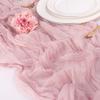 2 Pack Cheesecloth Table Runners Cheese Table Cloth Gauze Boho for Wedding Bridal Shower Baby Shower Party Table Decorations