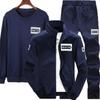 FiveFive Men's Fashion Tracksuits Sport Suits Jacket Sweatshirt and Sweatpants Three Piece Set