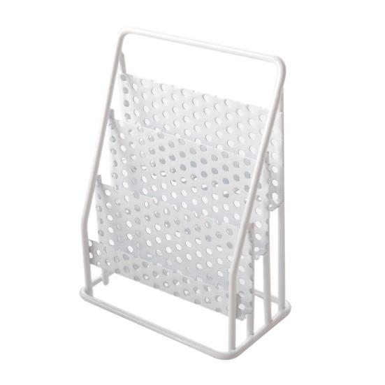 

Мини-газетный стенд 45303, масштабная металлическая стойка для журналов в кукольном домике, имитация книжной полки, аксессуары для кукол белый