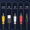 VAORLO Digital To Analog 3.5mm Audio Coaxial Converter Fot TV Headphone PS4 Spdif To RCA Audio Decoder USB Power Supply