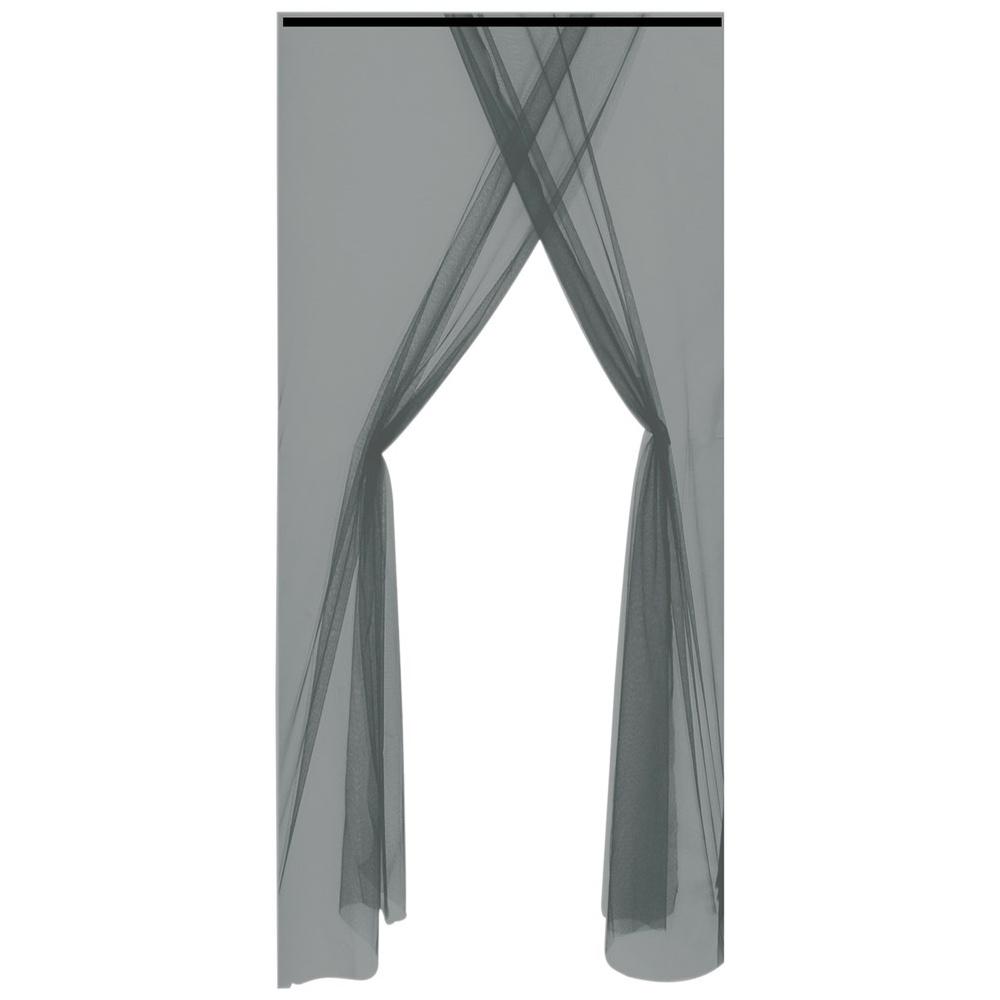 Doppel-Schwarzes Moskitonetz für Türen 220x150 cm