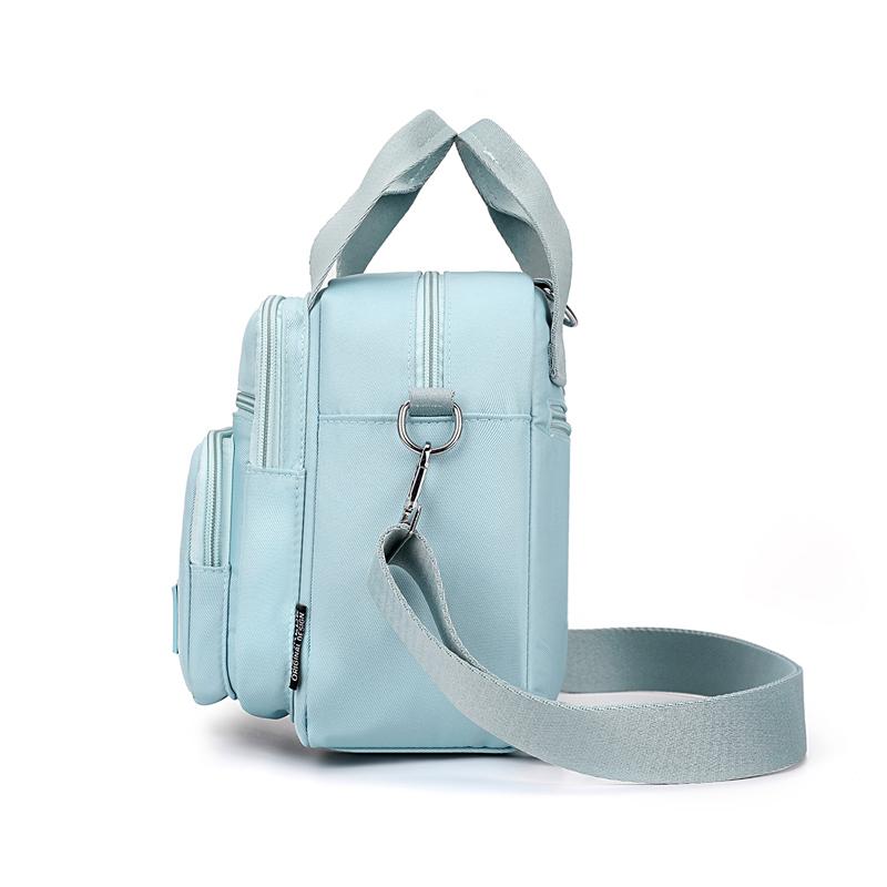 Women's Multifunctional Nylon Backpack Solid Color Shoulder Bag Crossbody Bag Commuter Handbag