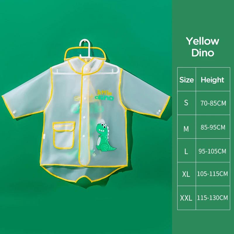 Children's Raincoat Boys And Girls Transparent Poncho Waterproof Kindergarten Rainwear Kids‘ EVA Raincoat With Storage Bag