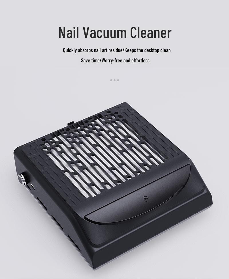 100W High-Power Nail Dust Collector with Adjustable Speed & USB Output, Japanese Filter Net Vacuum Cleaner