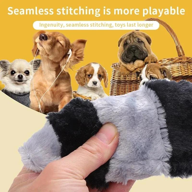 Squeaky Dog Toys No Stuffing Plush Dog Chew Toy Bite Resistant for Small Medium Large Dogs Puppy Pet Supplies